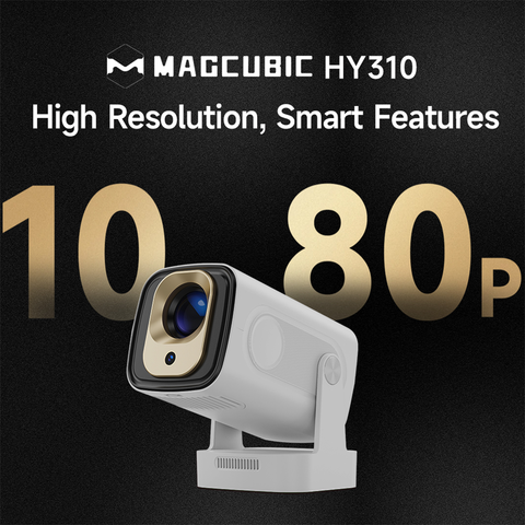 Magcubic HY310 1080p Android 11 Smart Projector – 330 ANSI Lumens, Auto-Focus & WiFi 6