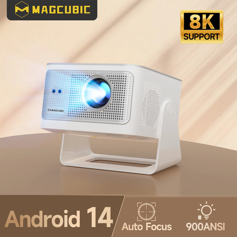 Magcubic HY350MAX 8K-Ready Home Projector – 900 ANSI, Android 14, Auto-Focus & Wi‑Fi 6