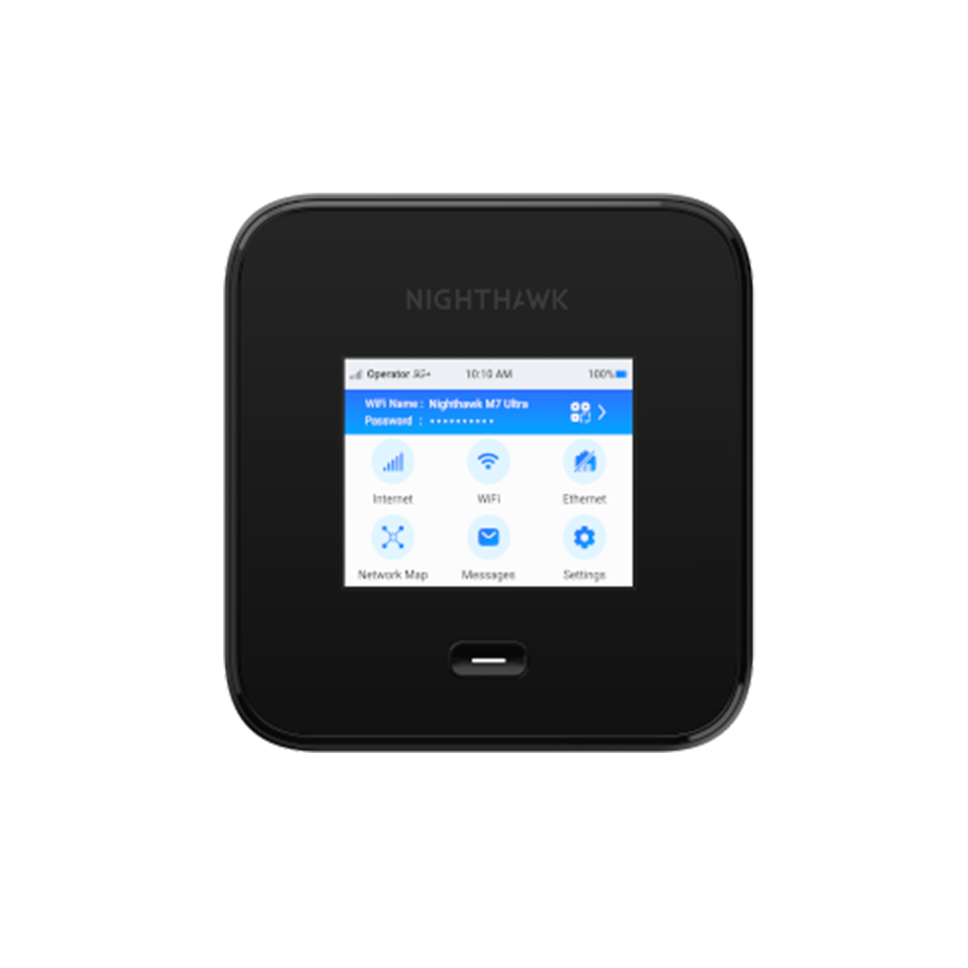 NETGEAR Nighthawk M7 Ultra MR7500 5G WiFi 7 Mobile Router – Unlocked, 2.5G Ethernet & mmWave Ready
