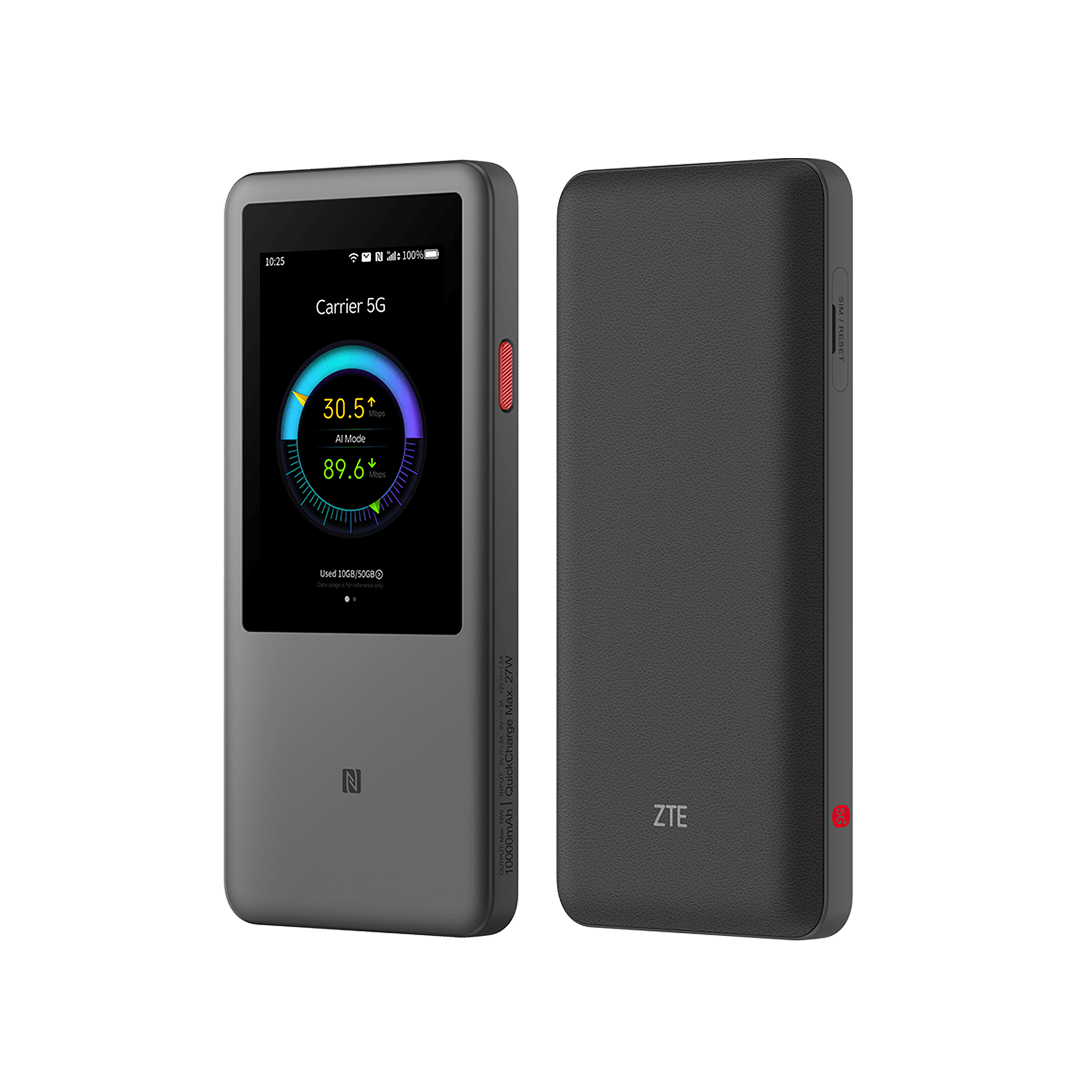 ZTE U60 Pro 5G WiFi 7 Pocket Router – 10,000 mAh Battery, NFC & Touchscreen